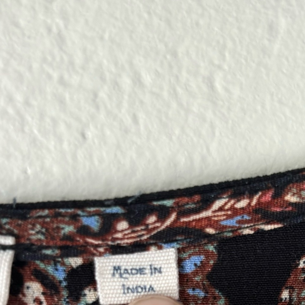 FatFace Multicolor Nate Craft Floral Print Puff Sleeve V-neck Midi Dress Size 12 - Picture 8 of 10